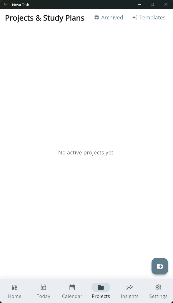 Projects & Study Plans